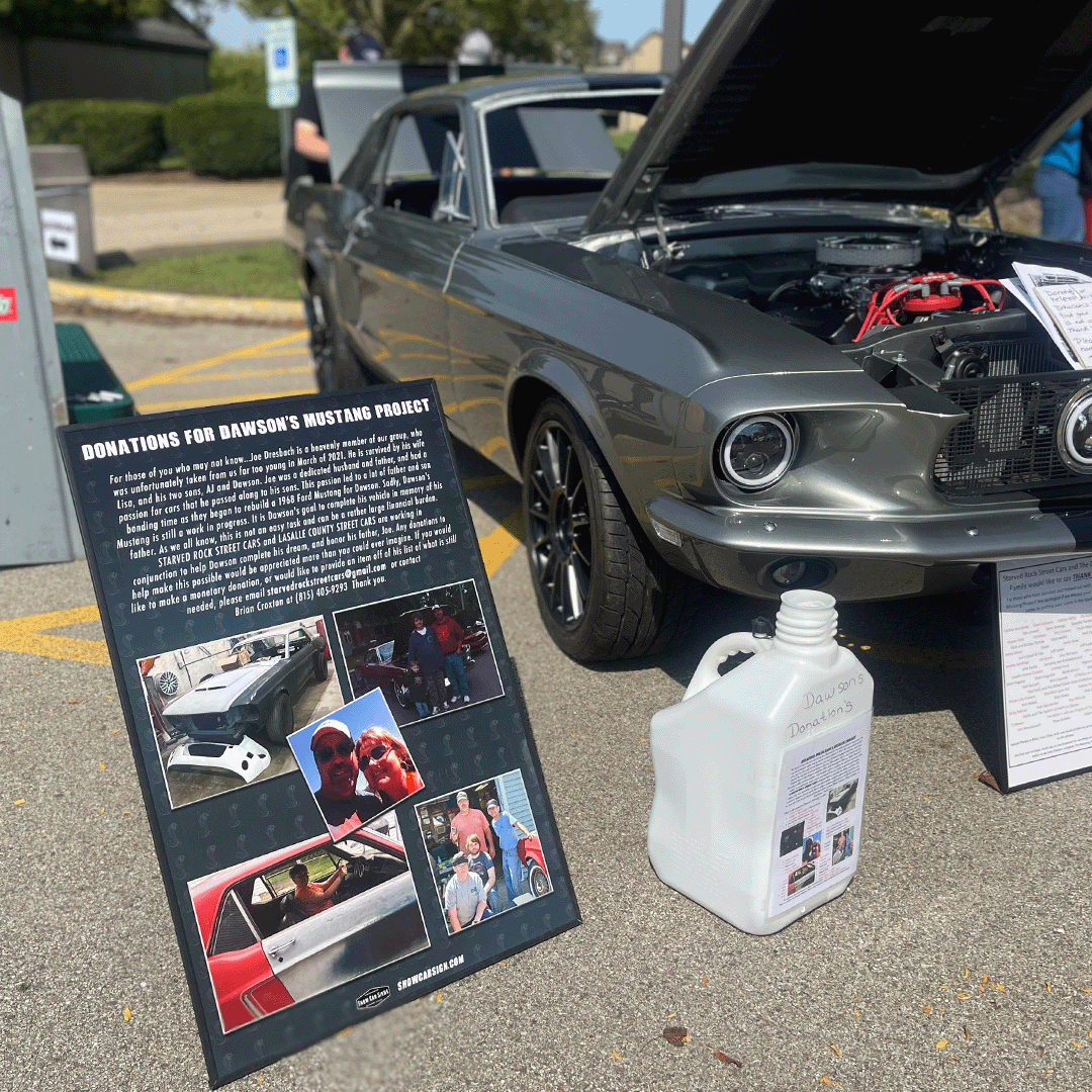 Ford Mustang Car Show Board