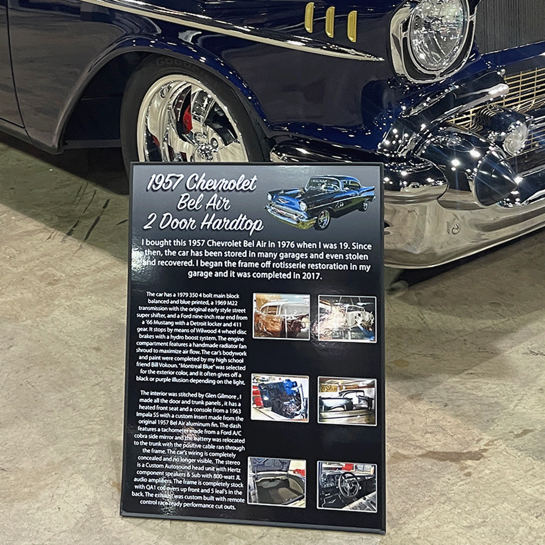 57 Bel Air Show Board