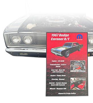 Dodge Coronet Show Board